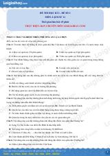 Đề thi học kì 2 Lịch sử 11 - Đề số 2